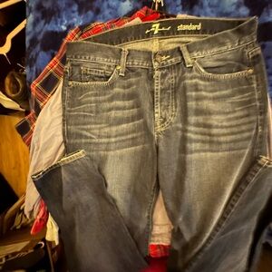 7 For All Mankind Standard Blue Jeans